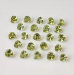 Natural Peridot 5 mm Heart Cut Faceted – AAA Quality Peridot Heart 5mm