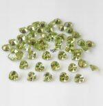 Natural Peridot 5 mm Heart Cut Faceted – AAA Quality Peridot Heart 5mm