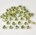 Natural Peridot 5 mm Heart Cut Faceted – AAA Quality Peridot Heart 5mm