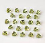 Natural Peridot 5 mm Heart Cut Faceted – AAA Quality Peridot Heart 5mm