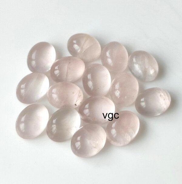Natural Rose Quartz 10×12 mm Oval Cabochon – AAA Quality Rose Quartz Oval 10x12mm