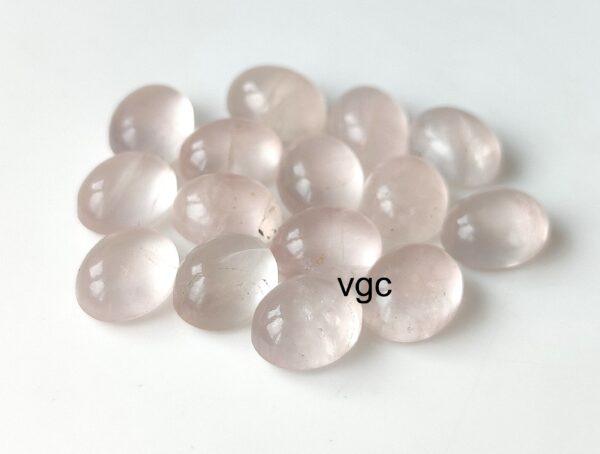 Natural Rose Quartz 10×12 mm Oval Cabochon – AAA Quality Rose Quartz Oval 10x12mm
