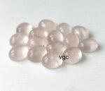 Natural Rose Quartz 10×12 mm Oval Cabochon – AAA Quality Rose Quartz Oval 10x12mm