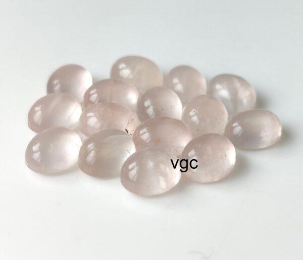 Natural Rose Quartz 10×12 mm Oval Cabochon – AAA Quality Rose Quartz Oval 10x12mm