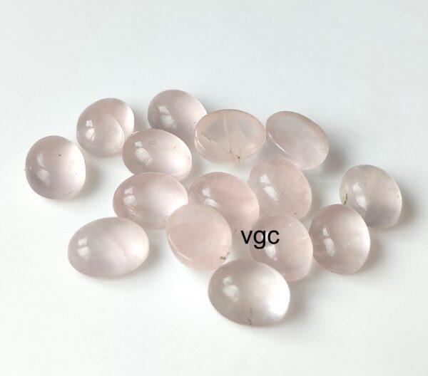 Natural Rose Quartz 10×12 mm Oval Cabochon – AAA Quality Rose Quartz Oval 10x12mm