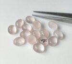 Natural Rose Quartz 10×12 mm Oval Cabochon – AAA Quality Rose Quartz Oval 10x12mm