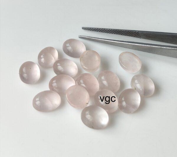 Natural Rose Quartz 10×12 mm Oval Cabochon – AAA Quality Rose Quartz Oval 10x12mm