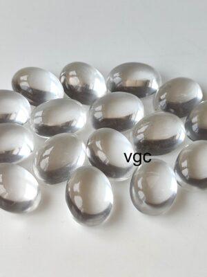Natural Crystal Quartz 7×9 mm Oval Cabochon – AAA Quality Crystal Quartz Oval 7x9mm