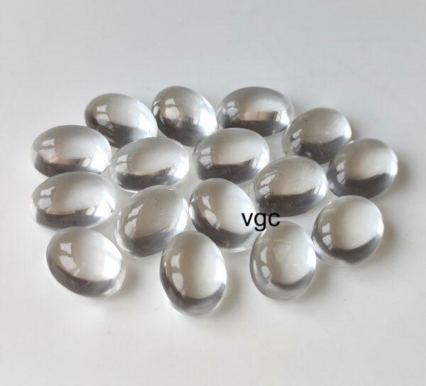Natural Crystal Quartz 3×5 mm Oval Cabochon – AAA Quality Crystal Quartz Oval 3x5mm