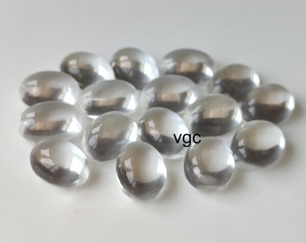 Natural Crystal Quartz 3×5 mm Oval Cabochon – AAA Quality Crystal Quartz Oval 3x5mm