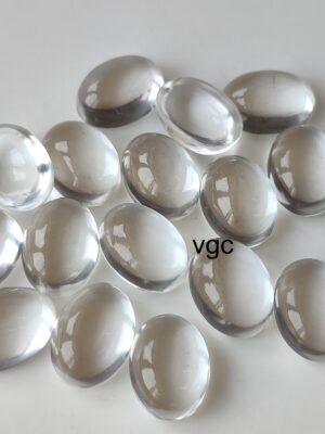 Natural Crystal Quartz 3×5 mm Oval Cabochon – AAA Quality Crystal Quartz Oval 3x5mm