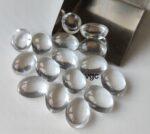 Natural Crystal Quartz 3×5 mm Oval Cabochon – AAA Quality Crystal Quartz Oval 3x5mm