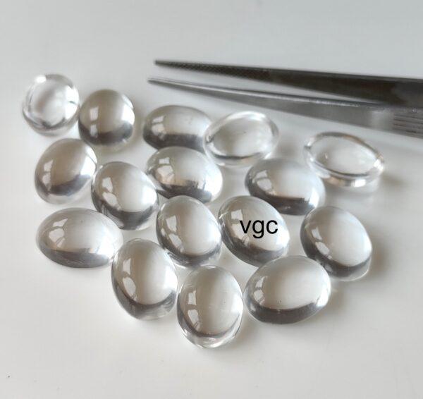 Natural Crystal Quartz 3×5 mm Oval Cabochon – AAA Quality Crystal Quartz Oval 3x5mm