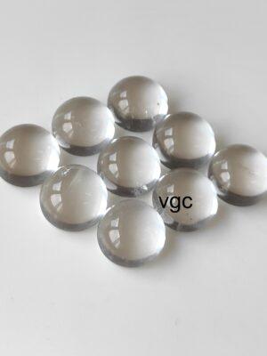 Natural Crystal Quartz 10 mm Round Cabochon – AAA Quality Crystal Quartz Round 10mm