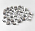 Natural Crystal Quartz 6×8 mm Oval Rose Cut – AAA Quality Crystal Quartz Oval 6x8mm