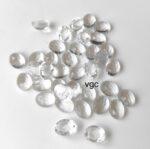 Natural Crystal Quartz 6×8 mm Oval Rose Cut – AAA Quality Crystal Quartz Oval 6x8mm