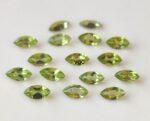Natural Peridot 2×4 mm Marquise Cut Faceted – AAA Quality Peridot Marquise 2x4mm
