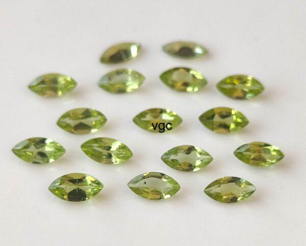 Natural Peridot 2×4 mm Marquise Cut Faceted – AAA Quality Peridot Marquise 2x4mm