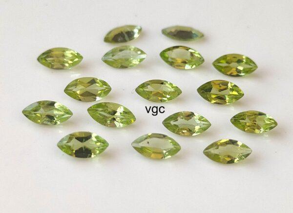 Natural Peridot 2×4 mm Marquise Cut Faceted – AAA Quality Peridot Marquise 2x4mm