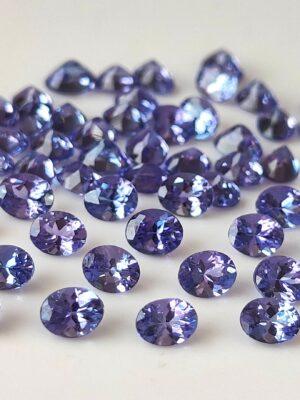 Natural Tanzanite 4×5 mm Oval Cut Faceted – AAA Quality Tanzanite Oval Faceted 4x5mm