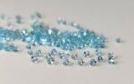 Natural Swiss Blue Topaz 1.5 mm Round Faceted Cut – AAA Quality Swiss Blue Topaz Round Faceted Cut 1.5mm