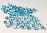 Natural Swiss Blue Topaz 10 mm Round Faceted Cut – AAA Quality Swiss Blue Topaz Round Faceted Cut 10mm