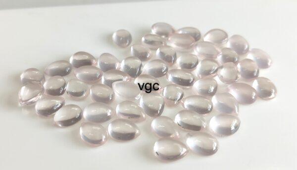 Natural Rose Quartz 3×5 mm Pear Cabochon – AAA Quality Rose Quartz Pear 3x5mm