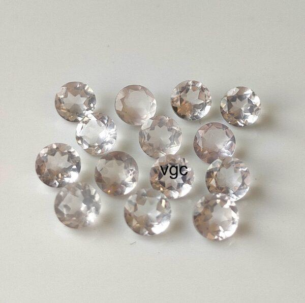 Natural Rose Quartz 10 mm Round Cut Faceted – AAA Quality Rose Quartz Round 10mm