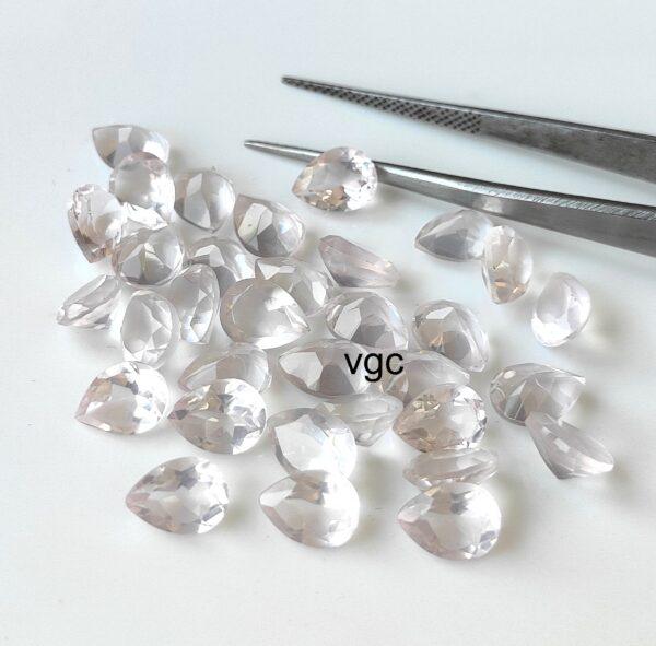 Natural Rose Quartz 3×5 mm Pear Cut Faceted – AAA Quality Rose Quartz Pear 3x5mm