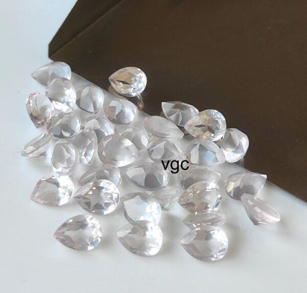 Natural Rose Quartz 3×5 mm Pear Cut Faceted – AAA Quality Rose Quartz Pear 3x5mm