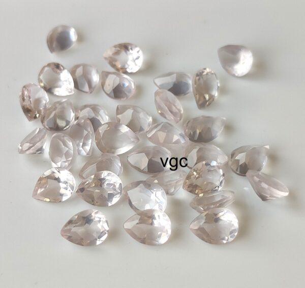 Natural Rose Quartz 3×5 mm Pear Cut Faceted – AAA Quality Rose Quartz Pear 3x5mm