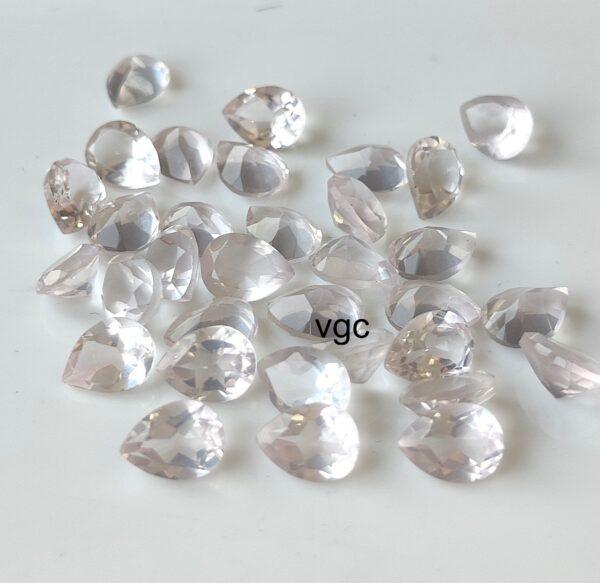 Natural Rose Quartz 3×5 mm Pear Cut Faceted – AAA Quality Rose Quartz Pear 3x5mm