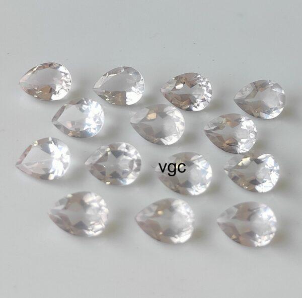 Natural Rose Quartz 3×5 mm Pear Cut Faceted – AAA Quality Rose Quartz Pear 3x5mm