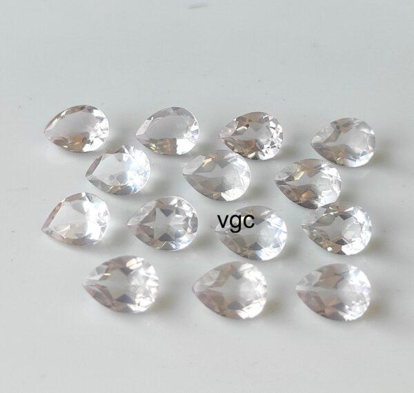 Natural Rose Quartz 3×5 mm Pear Cut Faceted – AAA Quality Rose Quartz Pear 3x5mm