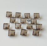 Natural Smoky Quartz 10 mm Square Cut Faceted – AAA Quality Smoky Quartz Square 10mm