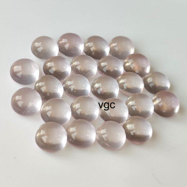Natural Rose Quartz 10 mm Round Cabochon – AAA Quality Rose Quartz Round 10mm