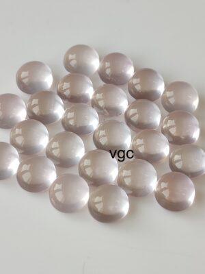 Natural Rose Quartz 10 mm Round Cabochon – AAA Quality Rose Quartz Round 10mm