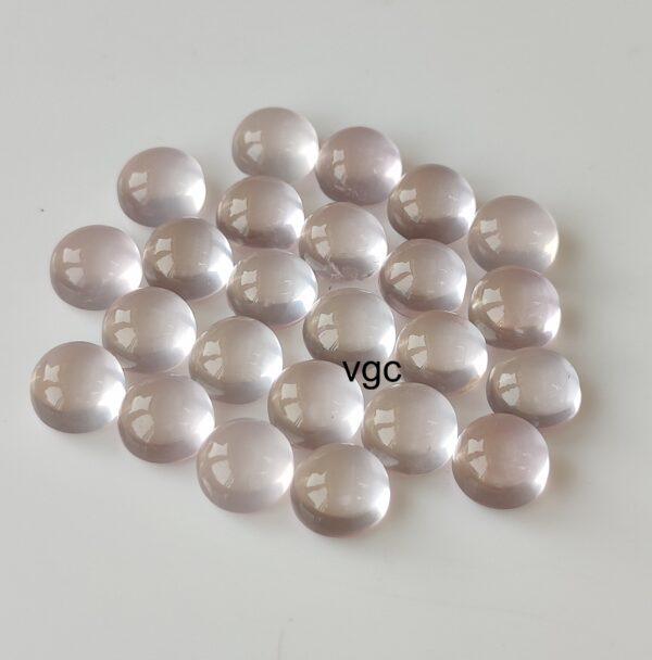 Natural Rose Quartz 10 mm Round Cabochon – AAA Quality Rose Quartz Round 10mm