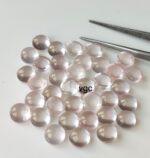 Natural Rose Quartz 10 mm Round Cabochon – AAA Quality Rose Quartz Round 10mm