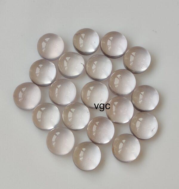 Natural Rose Quartz 10 mm Round Cabochon – AAA Quality Rose Quartz Round 10mm