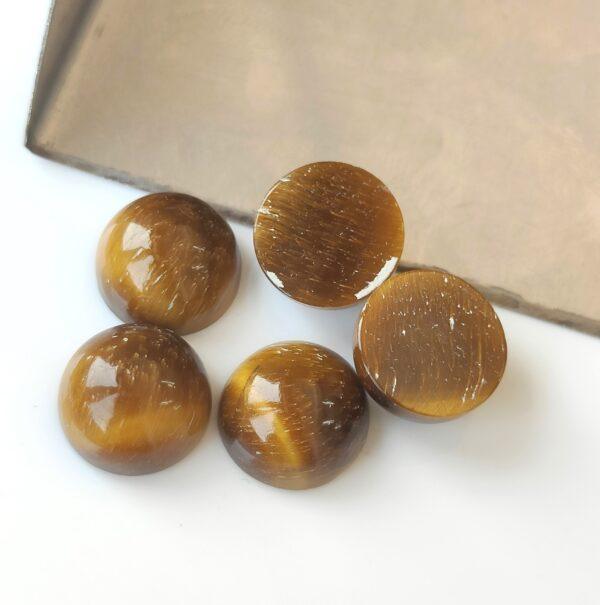 Natural Tiger’s Eye 10 mm Round Cabochon – AAA Quality Tiger’s Eye Round Cabochon 10mm