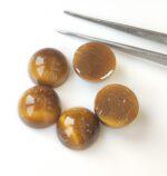 Natural Tiger’s Eye 10 mm Round Cabochon – AAA Quality Tiger’s Eye Round Cabochon 10mm