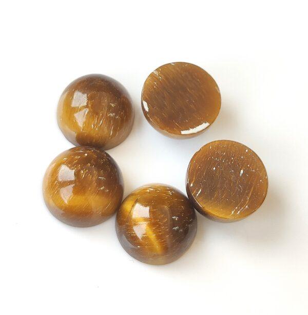 Natural Tiger’s Eye 10 mm Round Cabochon – AAA Quality Tiger’s Eye Round Cabochon 10mm