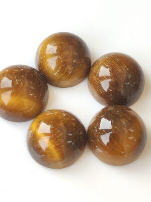 Natural Tiger’s Eye 10 mm Round Cabochon – AAA Quality Tiger’s Eye Round Cabochon 10mm