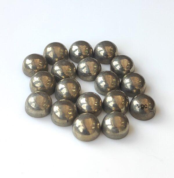 Natural Pyrite 10 mm Round Cabochon – AAA Quality Pyrite Round 10mm