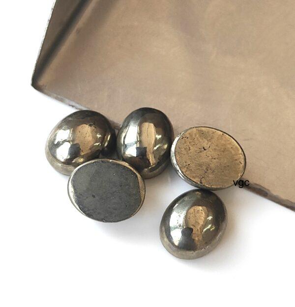 Natural Pyrite 10×12 mm Oval Cabochon – AAA Quality Pyrite Oval 10x12mm