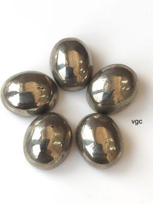 Natural Pyrite 10×12 mm Oval Cabochon – AAA Quality Pyrite Oval 10x12mm