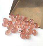 Natural Strawberry Quartz 10×12 mm Oval Cabochon – AAA Quality Strawberry Quartz Oval 10x12mm