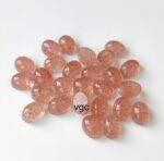 Natural Strawberry Quartz 10×12 mm Oval Cabochon – AAA Quality Strawberry Quartz Oval 10x12mm