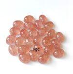 Natural Strawberry Quartz 10×12 mm Oval Cabochon – AAA Quality Strawberry Quartz Oval 10x12mm